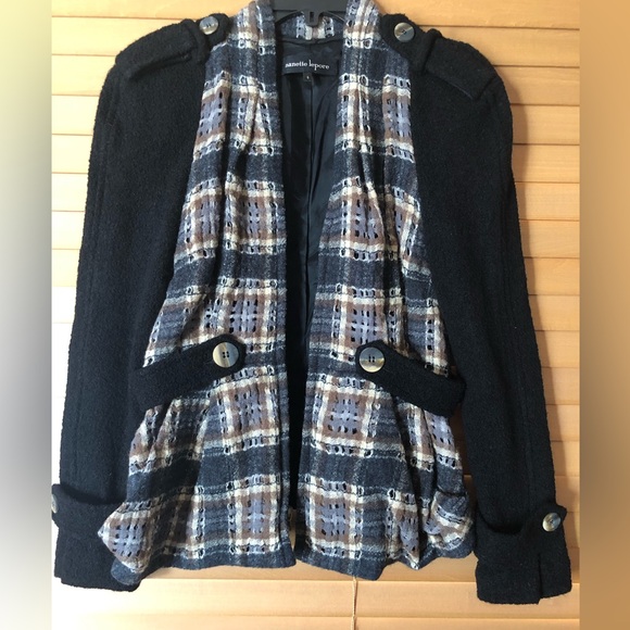 NANETTE LEPORE NWOT WOMEN’S BLAZER WITH FRONT ZIPPER/ 2 FRONT POCKETS SIZE 6 - Picture 13 of 13